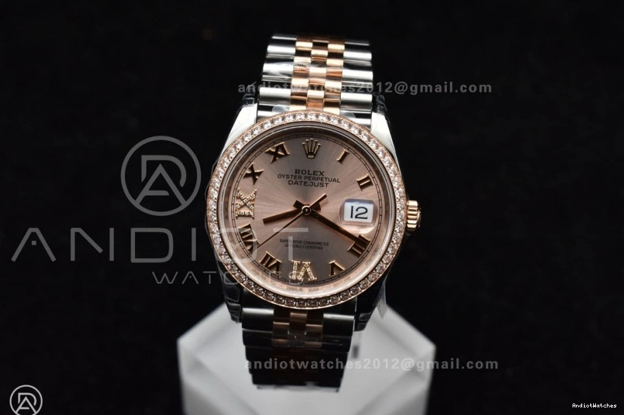Best Roman 904L DateJust 572 on 36 Bracelet VS RG 126281rbr Edition VSF FreshLook SS Jubilee Dial 1:1 Steel 0226